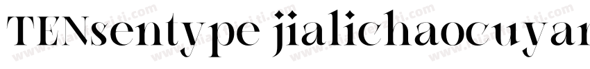 TENsentype jialichaocuyan字体转换
